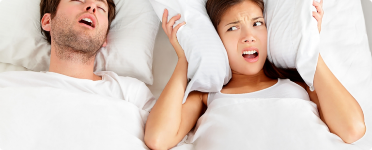 Snoring affects the people next to you