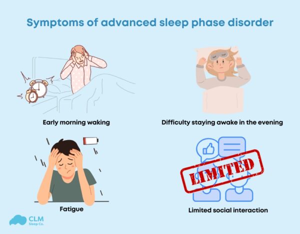 Advanced Sleep Phase Disorder: Causes Symptoms and Treatment Advanced Sleep Phase Disorder: Causes Symptoms and Treatment